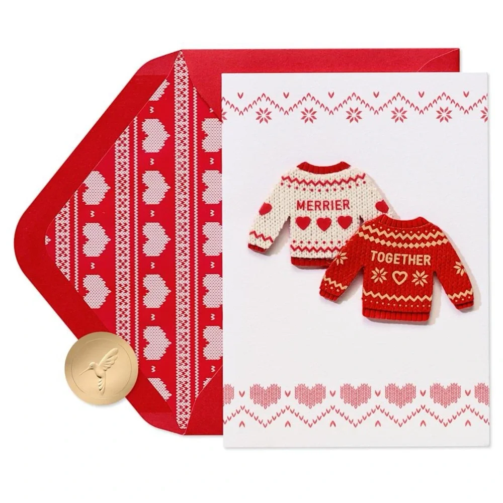 🆕Papyrus “Merrier Together” Christmas Greeting Card